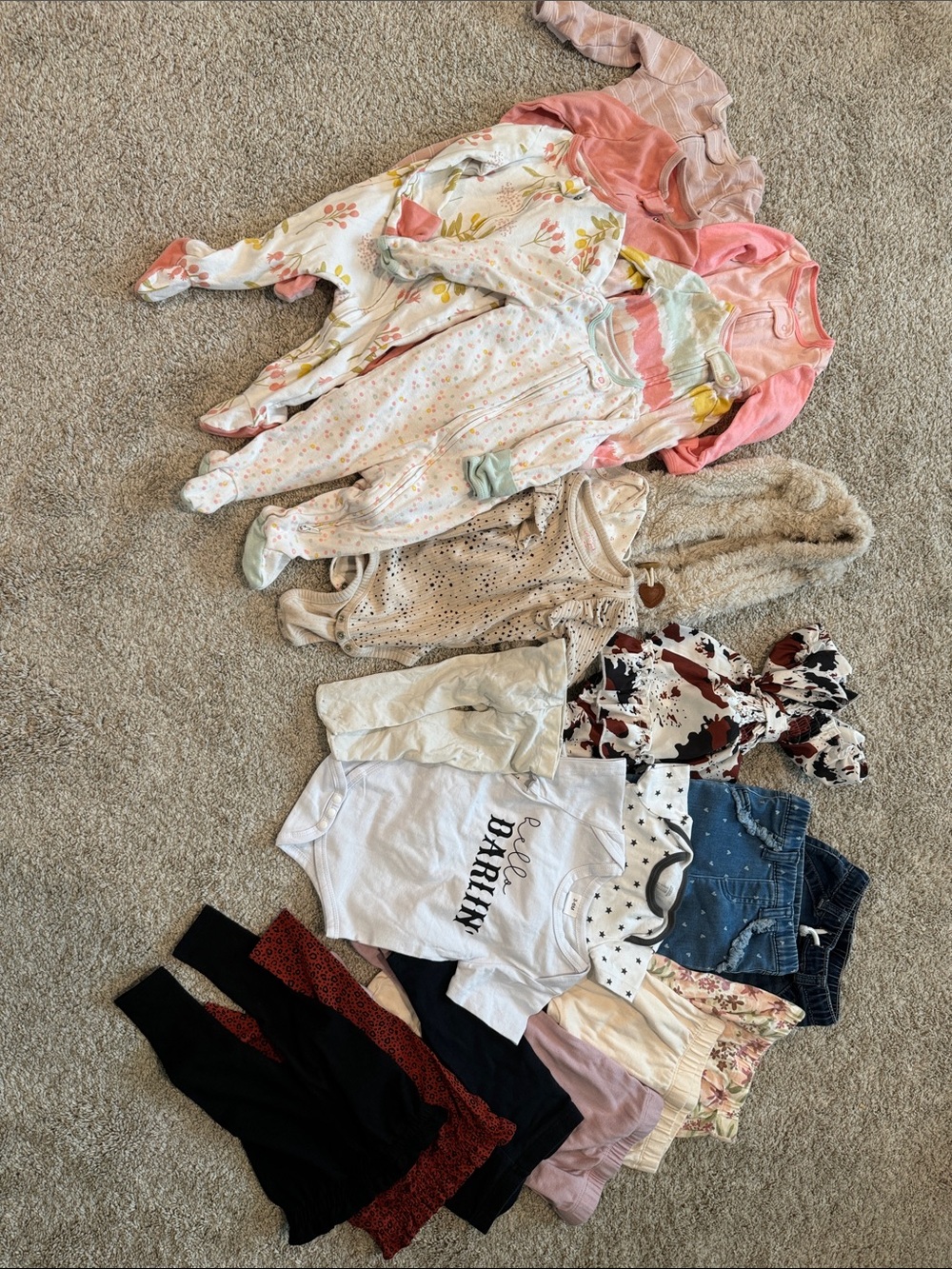 $1 per piece baby girl bundle- 3/6m